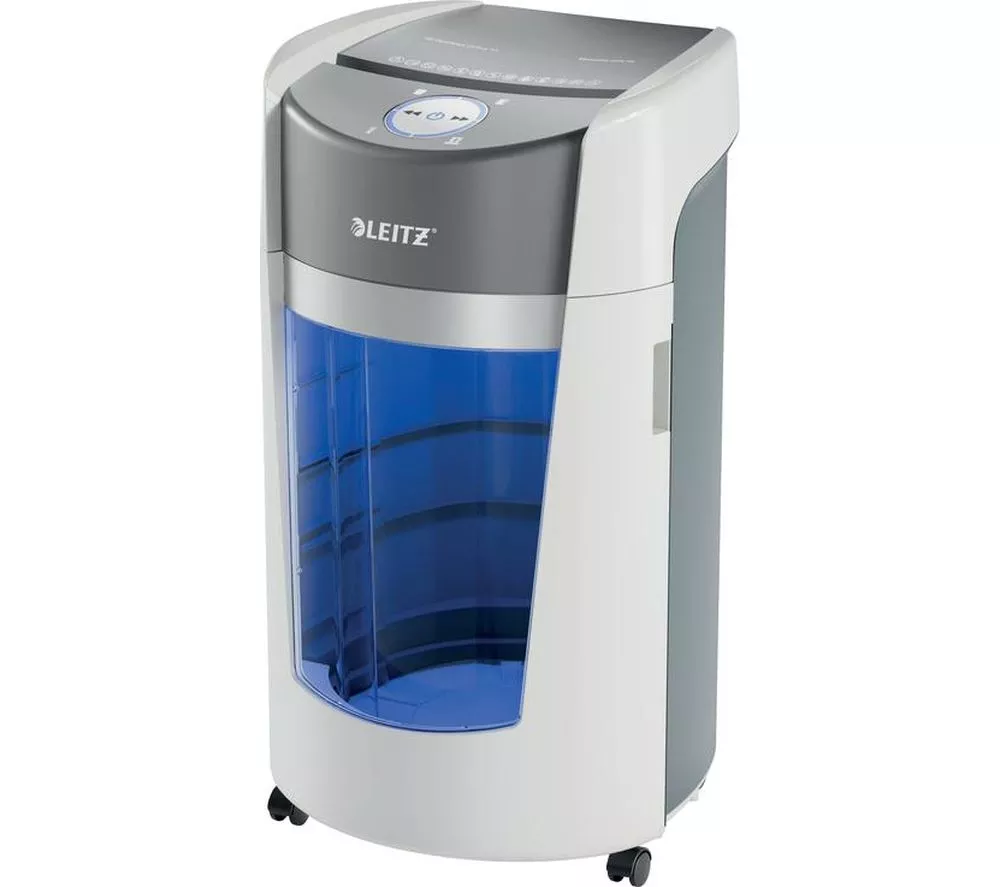 LEITZ IQ OptiMax Office P5 Micro Cut Paper Shredder