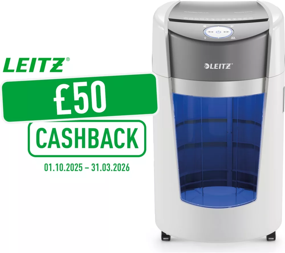 LEITZ IQ OptiMax Office P5 Micro Cut Paper Shredder - Image 2