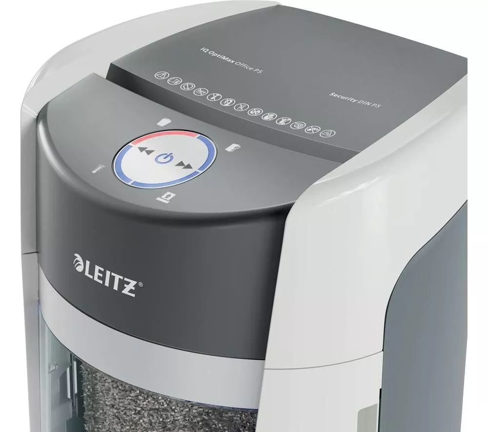 LEITZ IQ OptiMax Office P5 Micro Cut Paper Shredder - Image 9