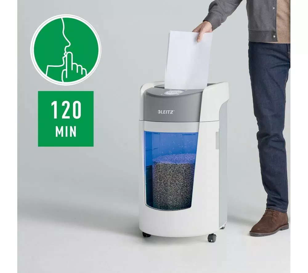 LEITZ IQ OptiMax Office P5 Micro Cut Paper Shredder - Image 14
