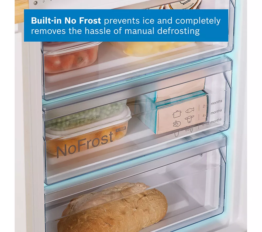 BOSCH Series 2 KIN96NSE0G Integrated 60/40 Fridge Freezer - Sliding Hinge