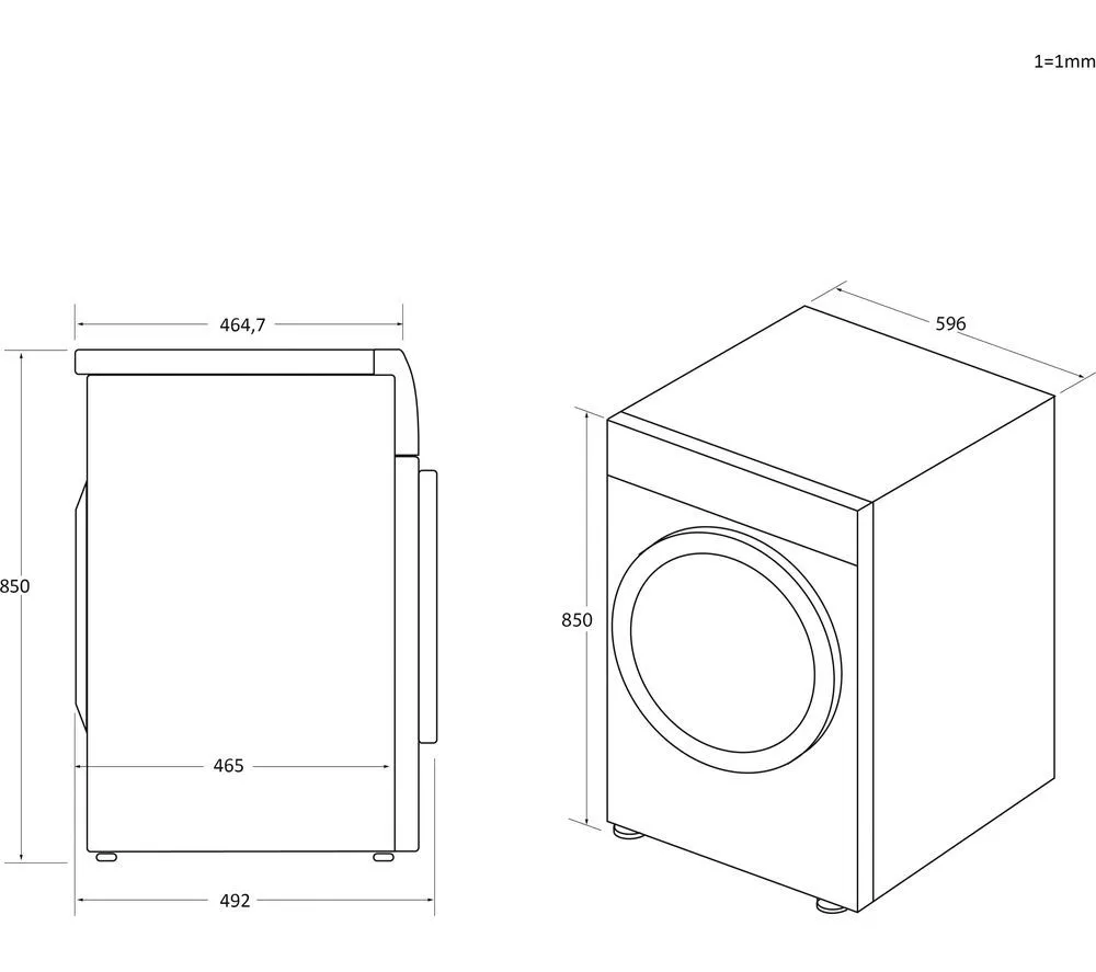 CANDY Smart Pro BCTD H7A1TE-80 Integrated WiFi-enabled 7 kg Heat Pump Tumble Dryer - Image 4