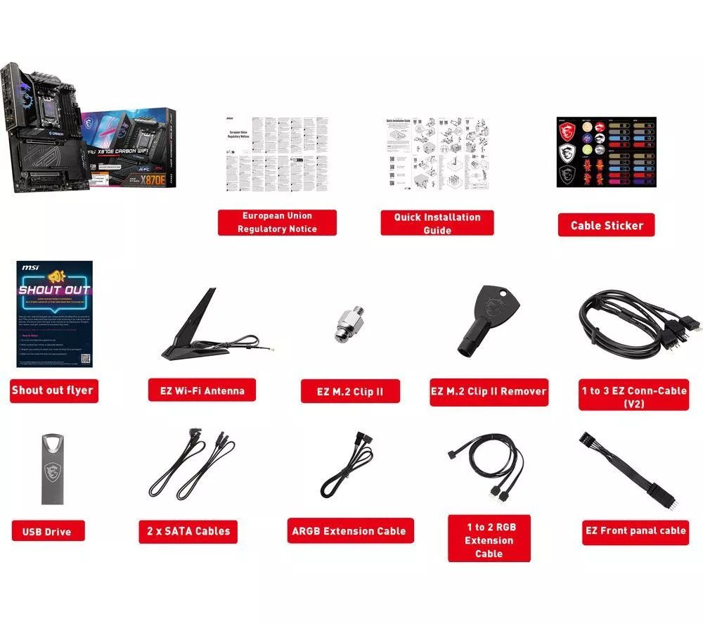 MSI MPG X870E Carbon WIFI AM5 Motherboard - Image 4