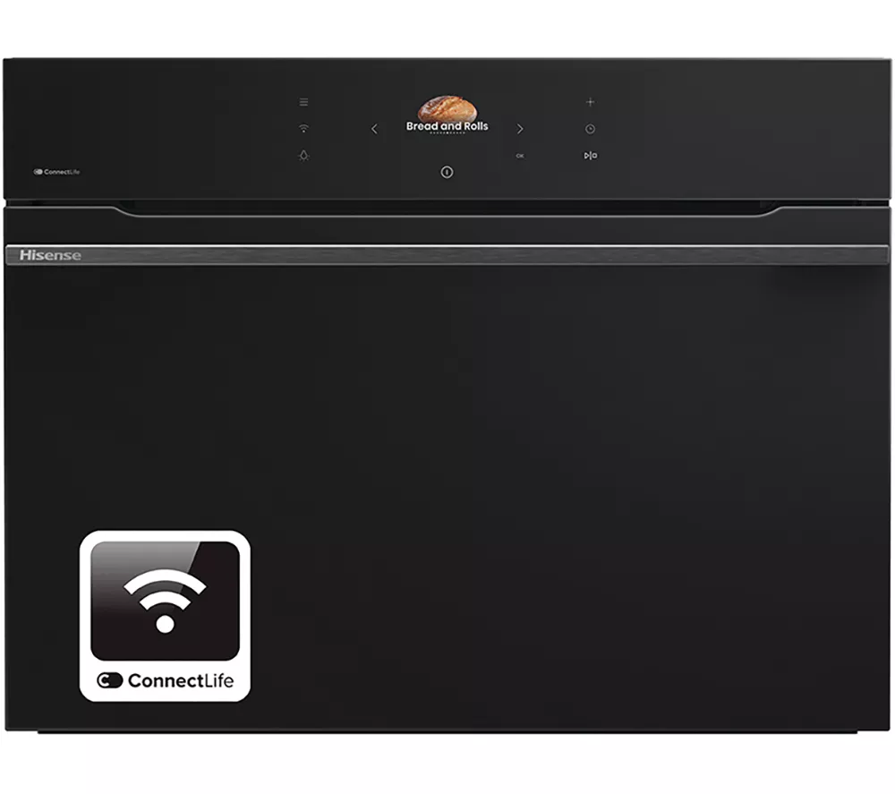 HISENSE Hi8 BlackLine BIM4AH8UKWF Compact Electric Oven with Microwave – Jet Black