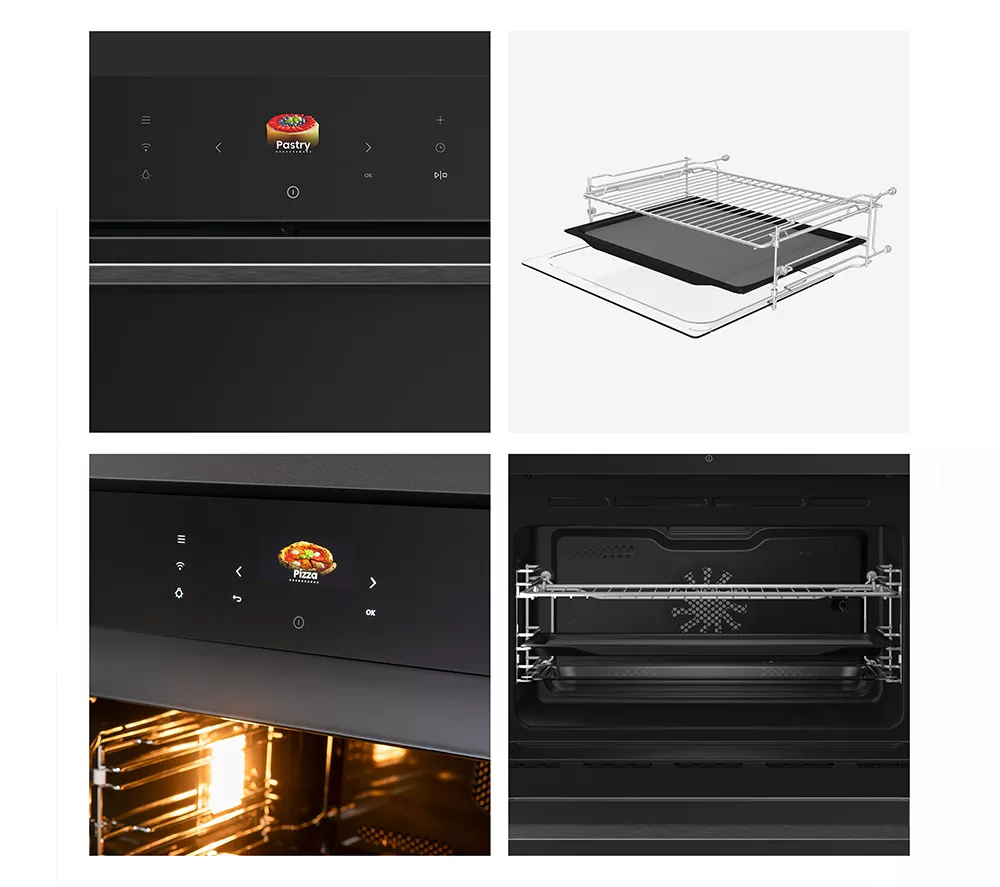 HISENSE Hi8 BlackLine BIM4AH8UKWF Compact Electric Oven with Microwave – Jet Black - Image 15