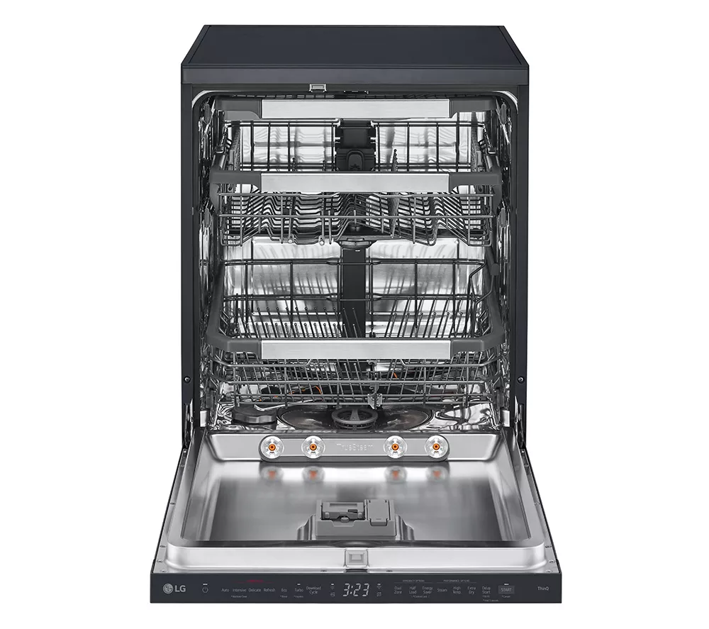 LG TrueSteam DF587HMS Full-Size WiFi-enabled Dishwasher - Black - Image 2