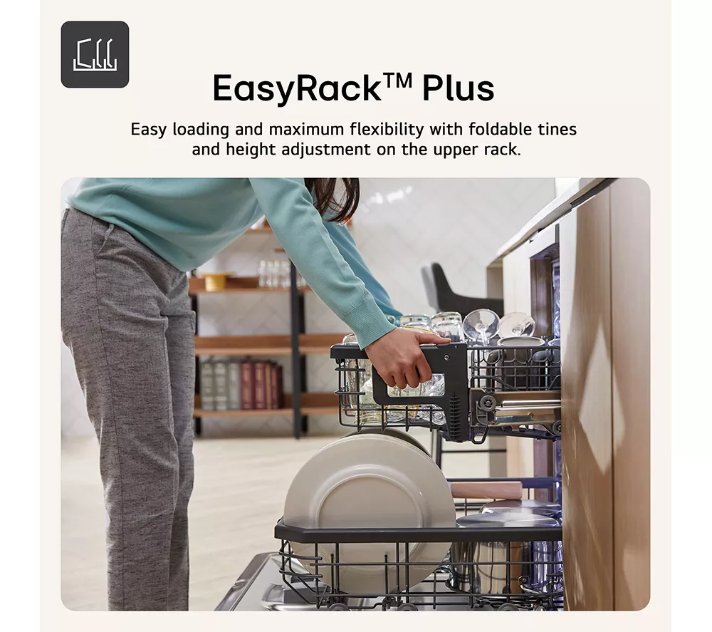 LG TrueSteam DF587HMS Full-Size WiFi-enabled Dishwasher - Black - Image 6