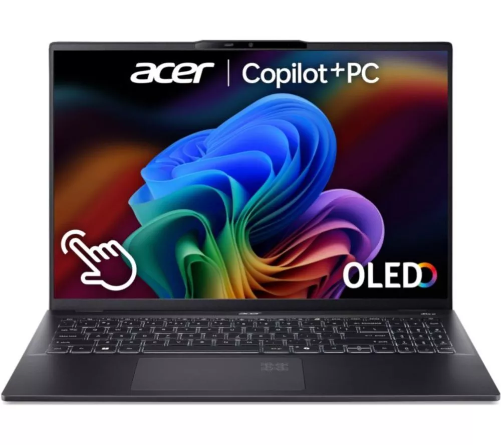 ACER Swift AI 16" Laptop, Copilot+ PC - Intel® Core™ Ultra 7, 1 TB SSD, Black