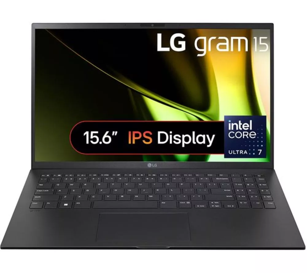 LG gram 15 15Z90S-G.AA78A1 15" Refurbished Laptop - Intel® Core™ Ultra 7, 1 TB SSD, Black (Very Good Condition)