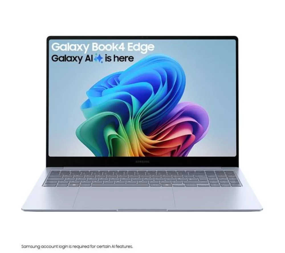SAMSUNG Galaxy Book4 Edge 16" Refurbished Laptop, Copilot+ PC - Snapdragon X Elite, 1 TB SSD, Sapphire Blue (Excellent Condition)