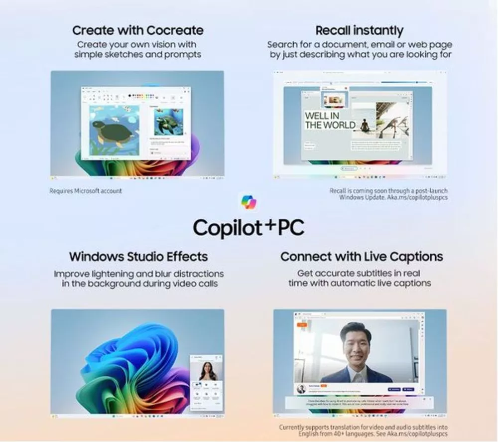 SAMSUNG Galaxy Book4 Edge 16" Refurbished Laptop, Copilot+ PC - Snapdragon X Elite, 1 TB SSD, Sapphire Blue (Excellent Condition) - Image 3