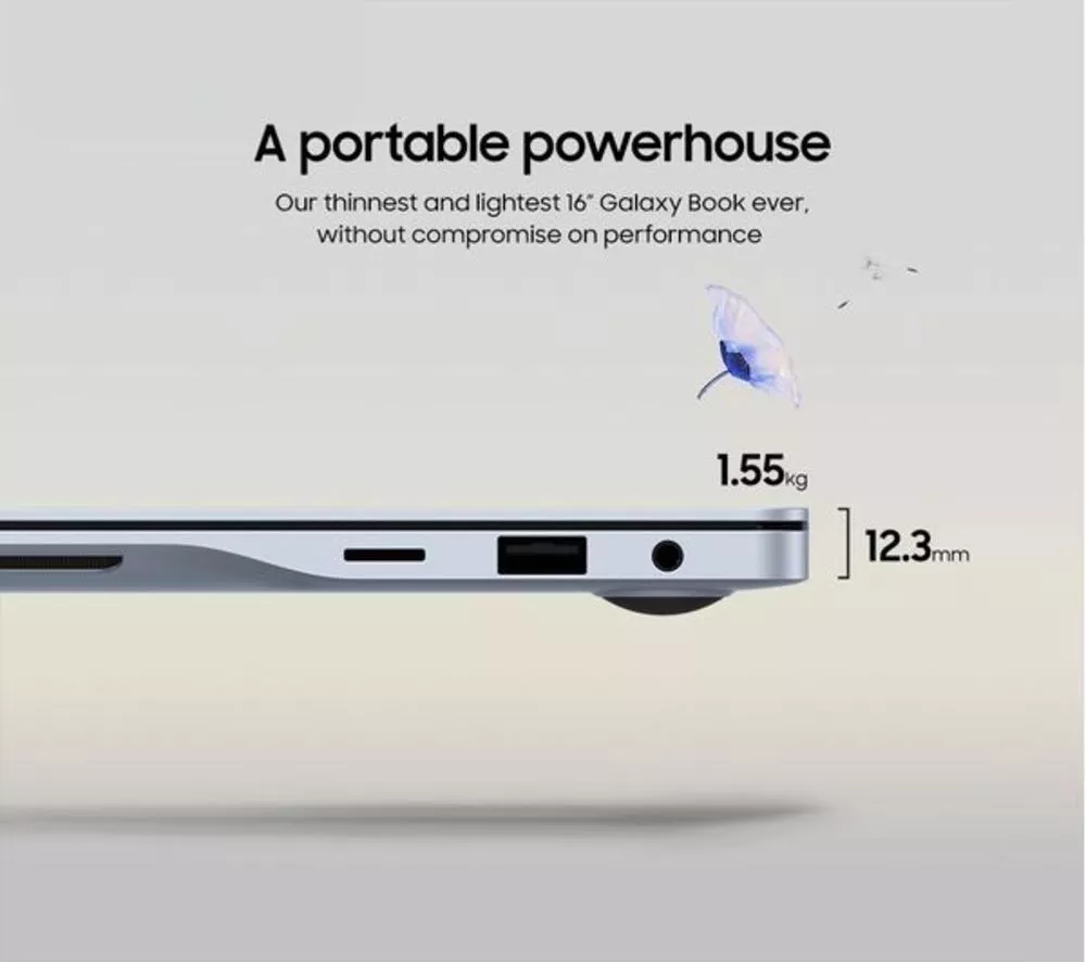 SAMSUNG Galaxy Book4 Edge 16" Refurbished Laptop, Copilot+ PC - Snapdragon X Elite, 1 TB SSD, Sapphire Blue (Excellent Condition) - Image 6