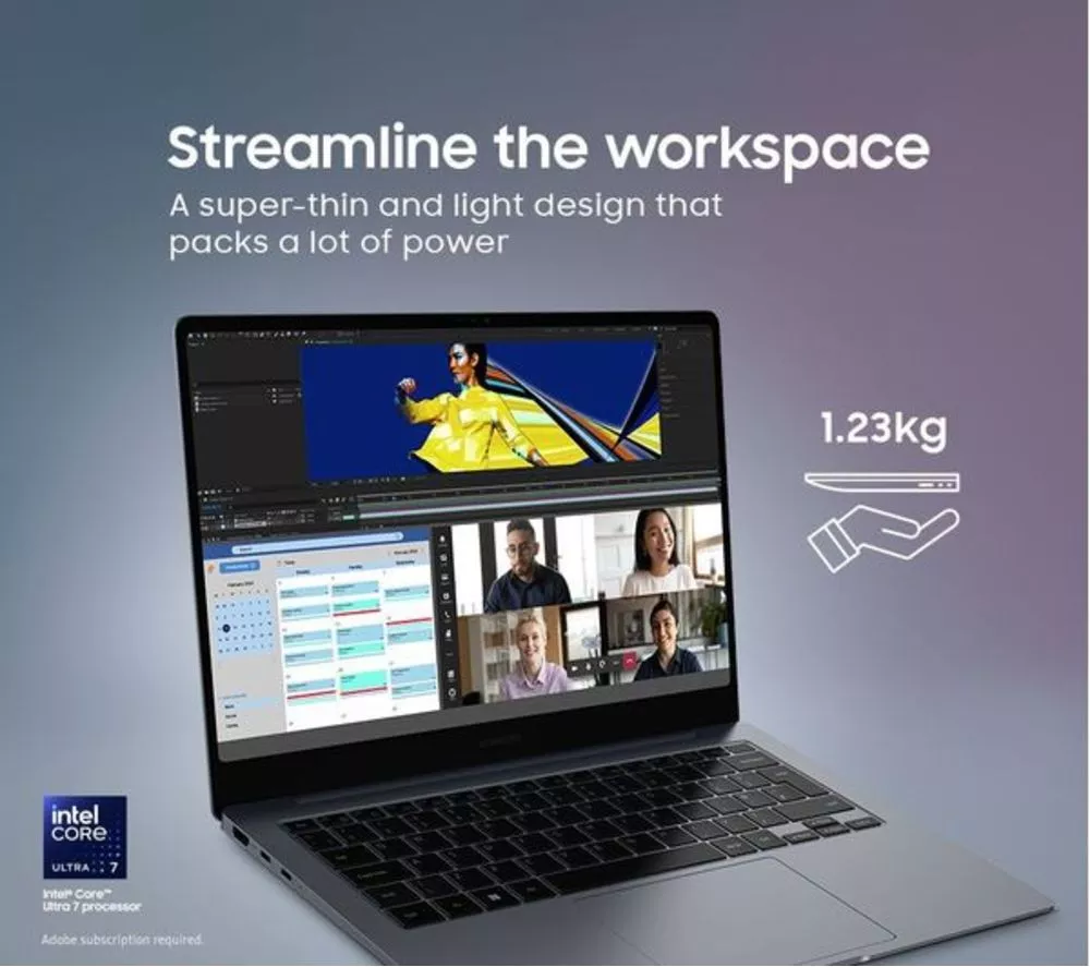 SAMSUNG Galaxy Book4 Pro 14" Refurbished Laptop - Intel® Core™ Ultra 7, 1 TB SSD, Grey (Very Good Condition) - Image 3