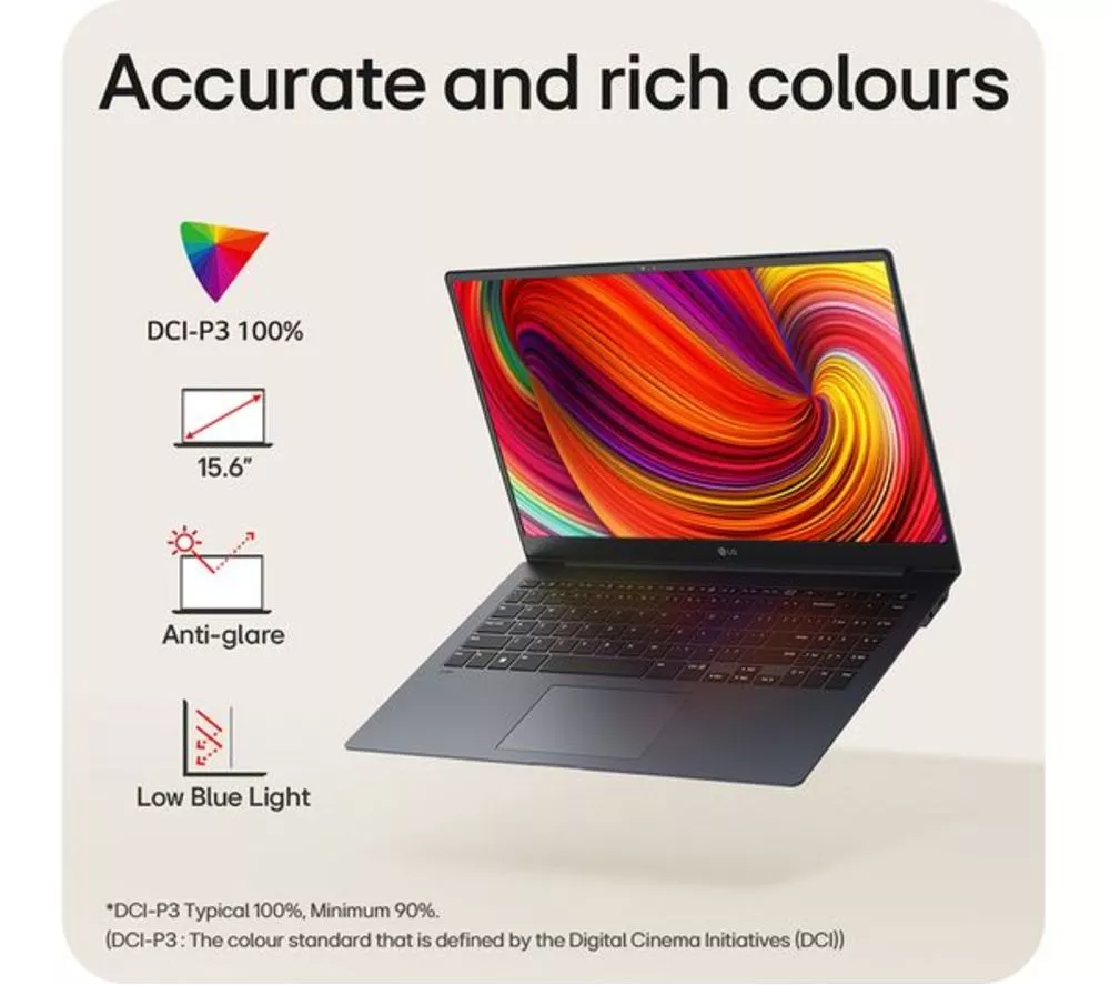 LG gram SuperSlim 15Z90ST-G.AD78A1 15.6" Refurbished Laptop - Intel® Core™ Ultra 7, 1 TB SSD, Dark Blue (Very Good Condition) - Image 5