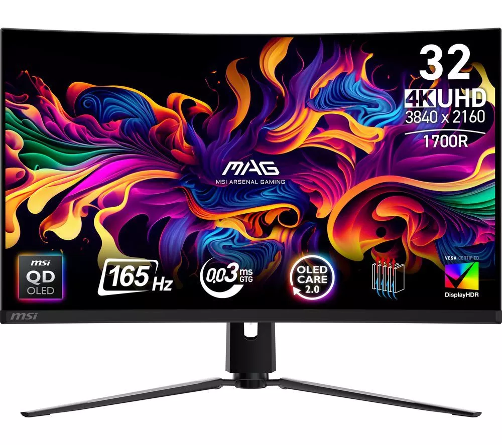MSI MAG 321CUP 4K Ultra HD 32" QD-OLED Curved Gaming Monitor - Black