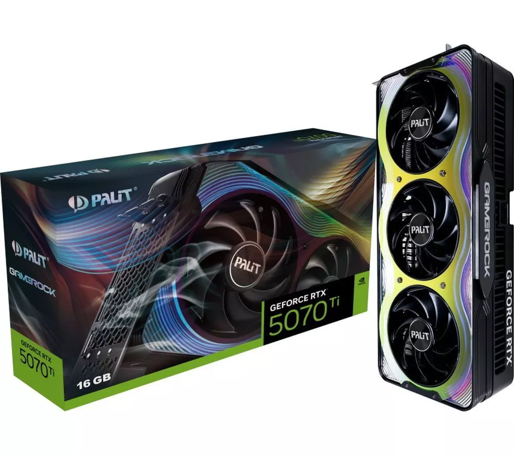 PALIT GeForce RTX 5070 Ti 16 GB GameRock Graphics Card