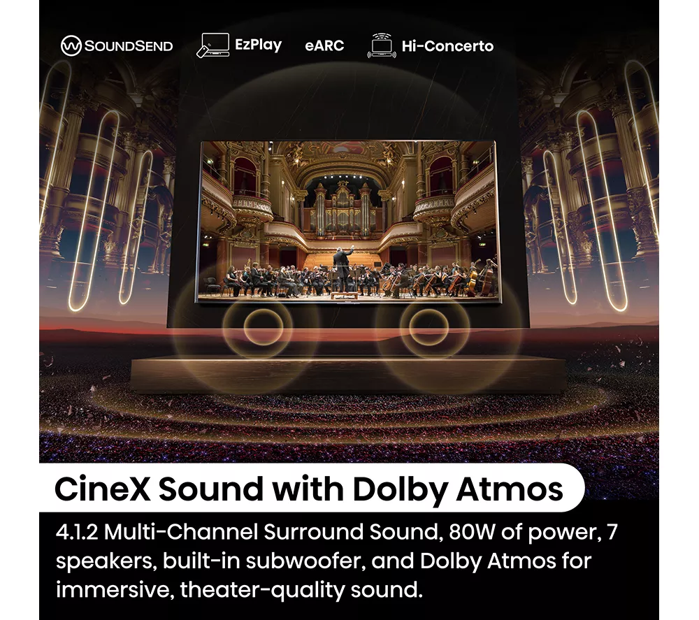 HISENSE 110UXNQTUK 110" Smart 4K Ultra HD HDR Mini LED TV with Amazon Alexa - Image 11