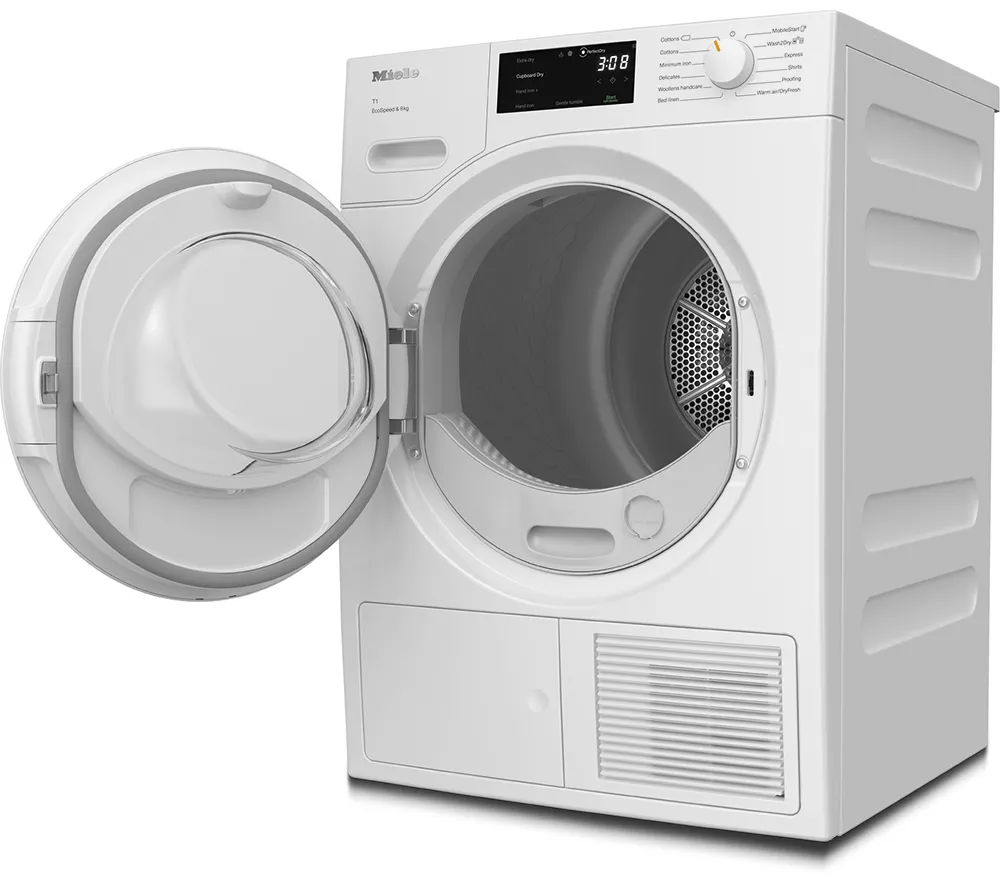 MIELE EcoSpeed T1 TWC640WP WiFi-enabled 8 kg Heat Pump Tumble Dryer - White - Image 3