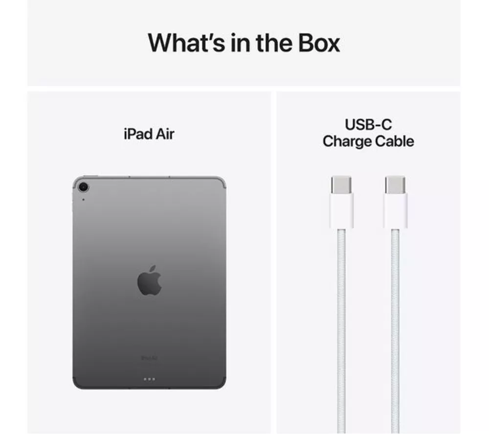 APPLE 11" Refurbished iPad Air Cellular (2024) - 512 GB, Space Grey (Excellent Condition)