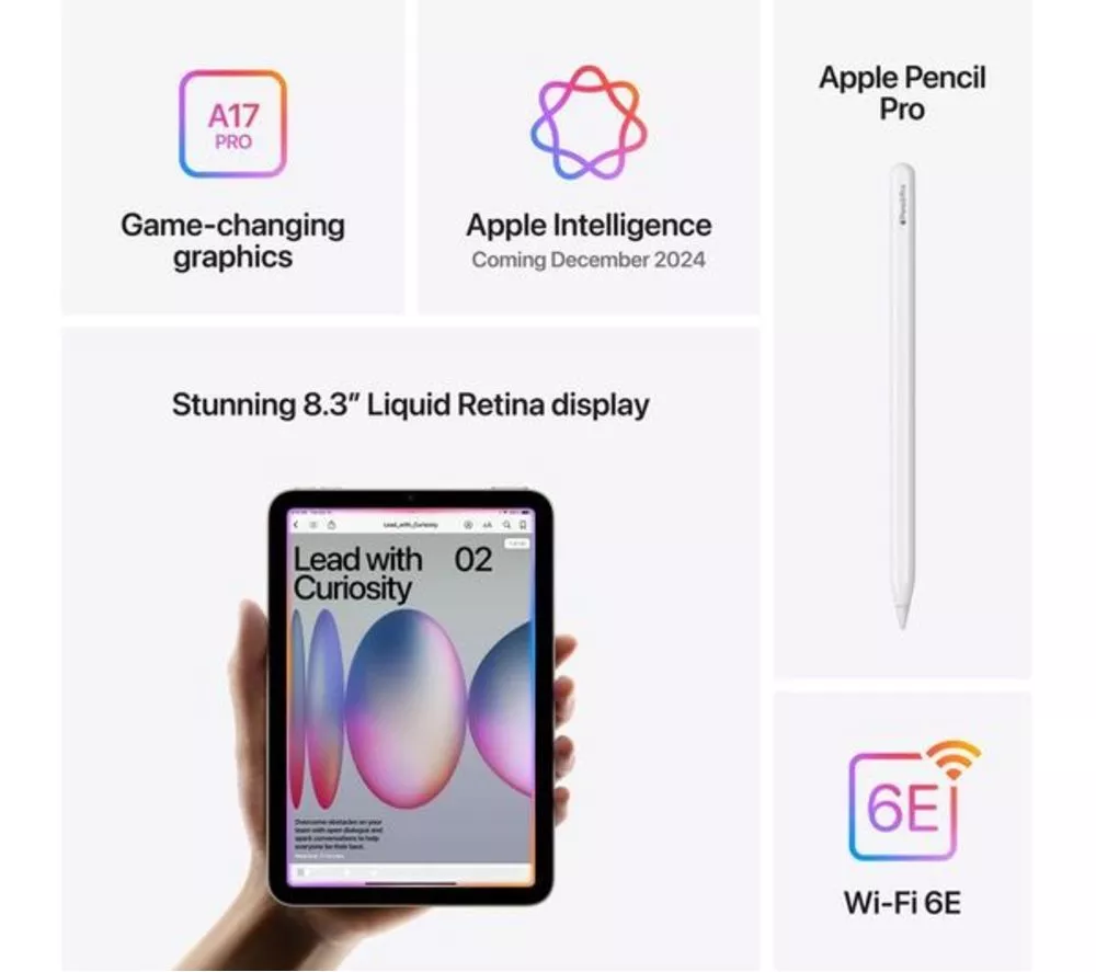 APPLE 8.3" Refurbished iPad mini (2024) - 256 GB, Space Grey (Excellent Condition) - Image 4