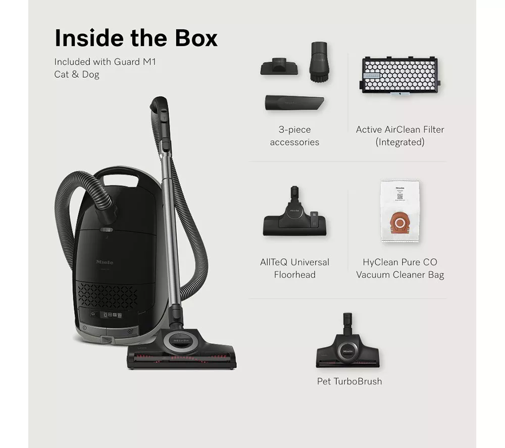 MIELE Guard M1 Cat & Dog Cylinder Bagged Vacuum Cleaner - Black - Image 5