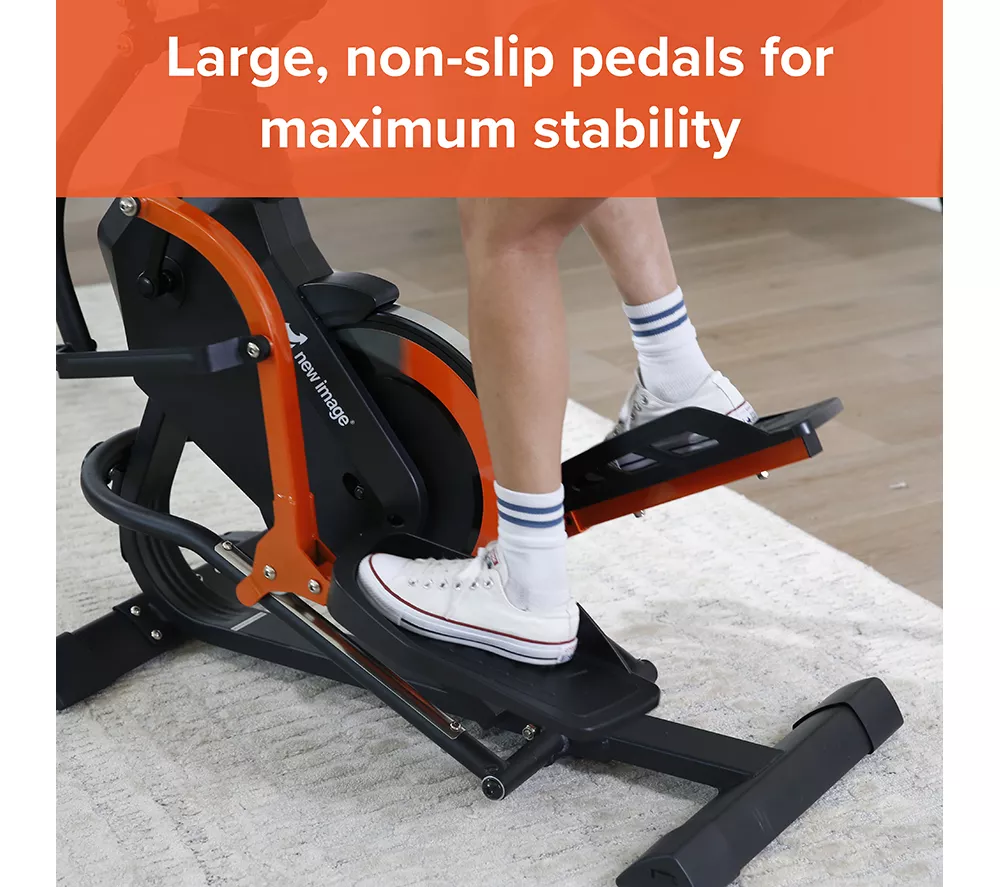 NEW IMAGE FITT Strider Elliptical Machine - Black & Orange