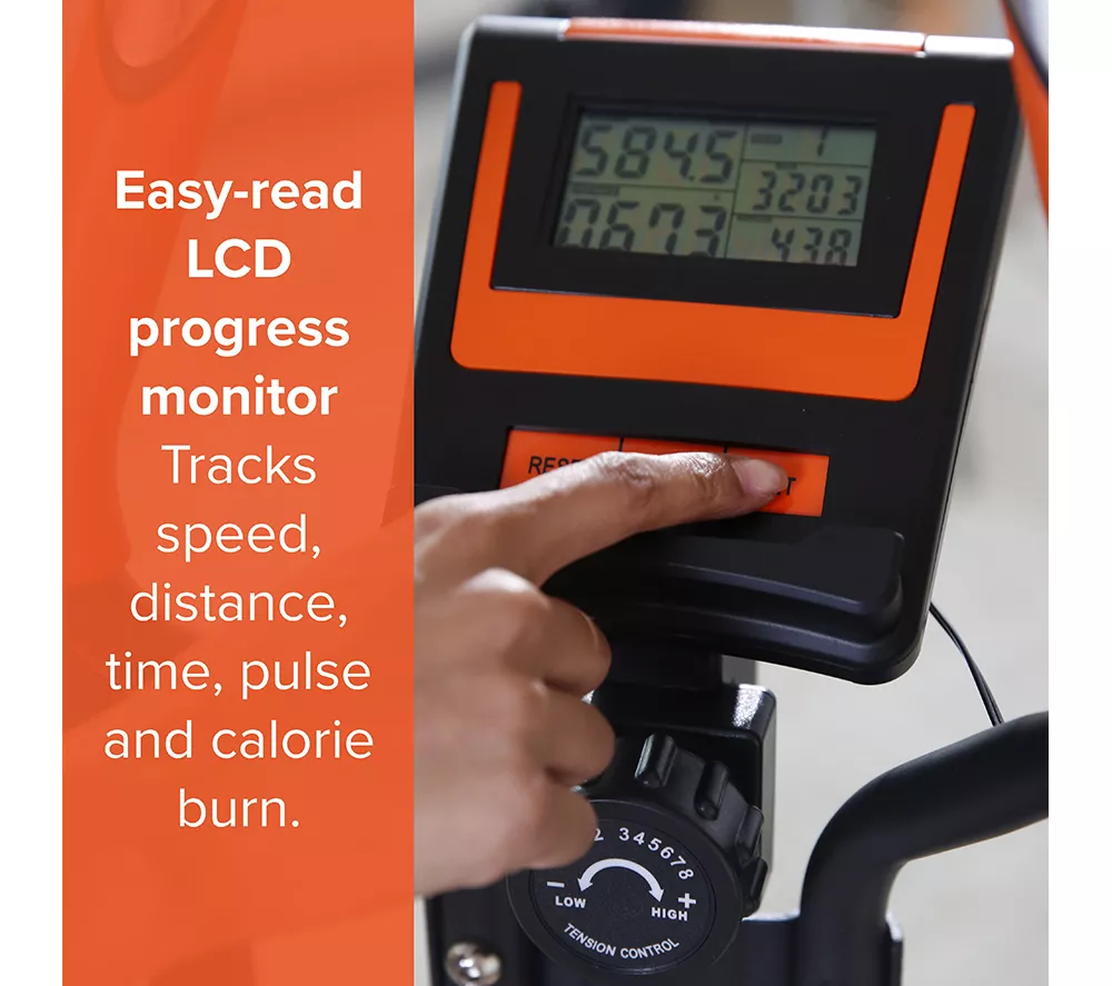 NEW IMAGE FITT Strider Elliptical Machine - Black & Orange