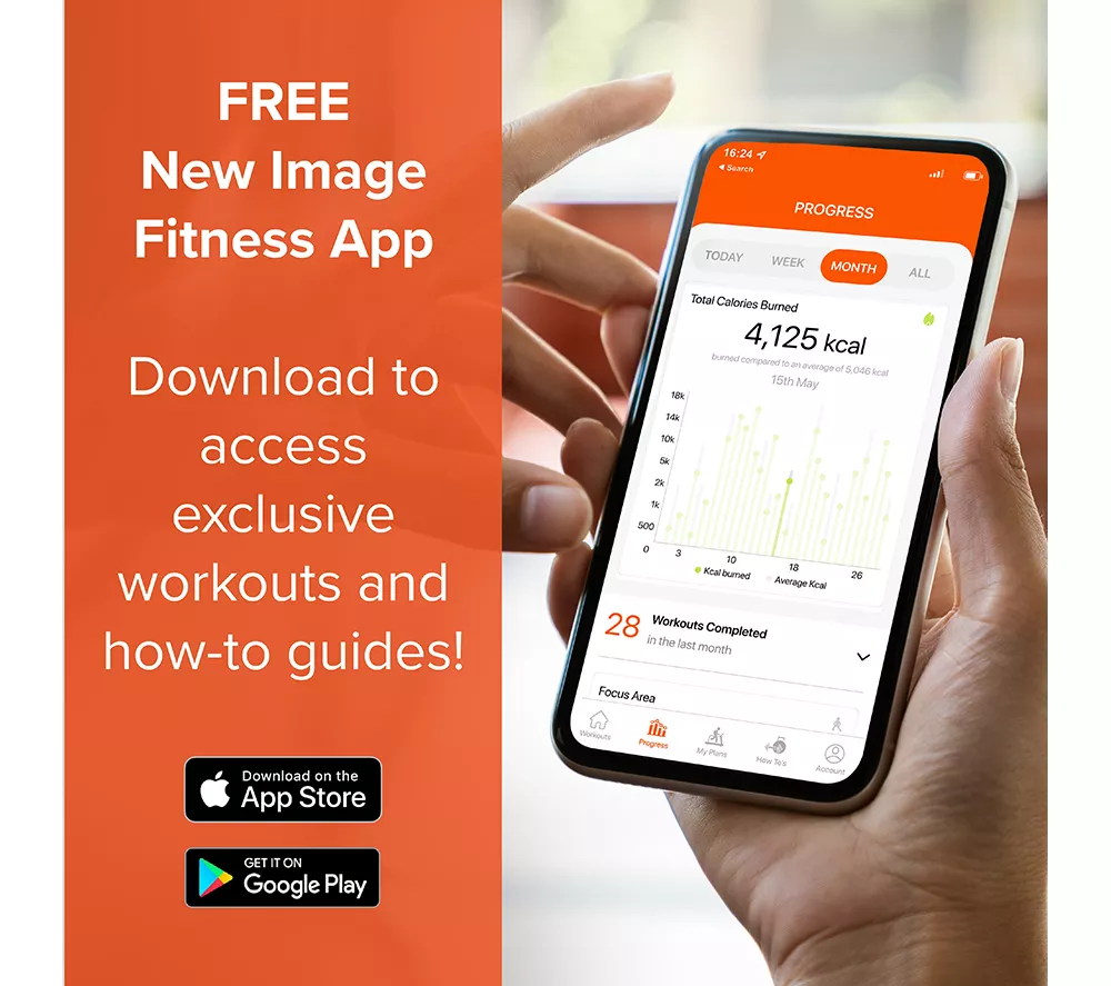 NEW IMAGE FITT Strider Elliptical Machine - Black & Orange