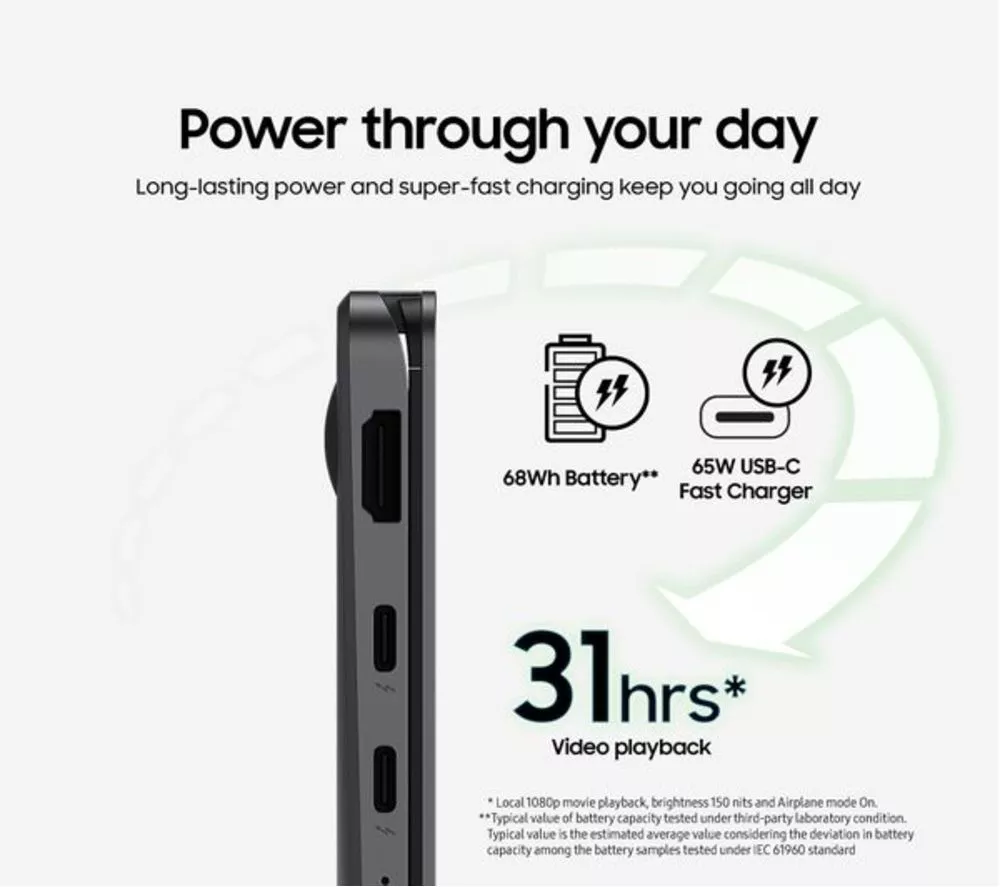 SAMSUNG Galaxy Book5 360 15.6" Refurbished 2 in 1 Laptop, Copilot+ PC - Intel® Core™ Ultra 7, 512 GB SSD, Grey (Excellent Condition) - Image 7