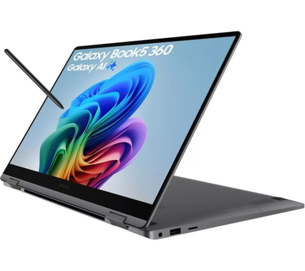 SAMSUNG Galaxy Book5 360 15.6" Refurbished 2 in 1 Laptop, Copilot+ PC - Intel® Core™ Ultra 7, 512 GB SSD, Grey (Very good condition)