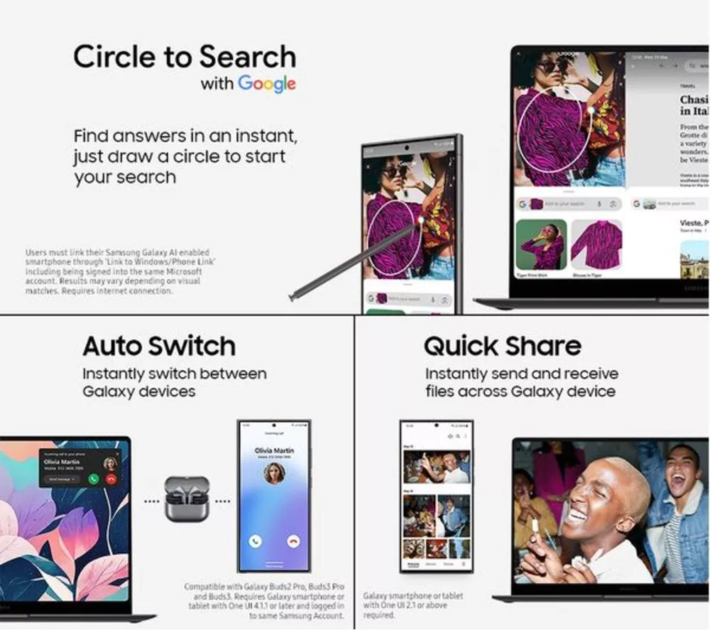 SAMSUNG Galaxy Book5 360 15.6" Refurbished 2 in 1 Laptop, Copilot+ PC - Intel® Core™ Ultra 7, 512 GB SSD, Grey (Very good condition) - Image 7