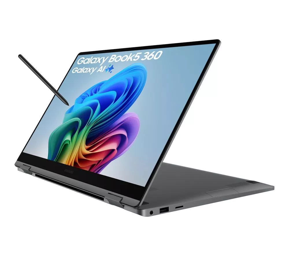 SAMSUNG Galaxy Book5 360 15.6" Refurbished 2 in 1 Laptop, Copilot+ PC - Intel® Core™ Ultra 5, 512 GB SSD, Grey (Excellent Condition)