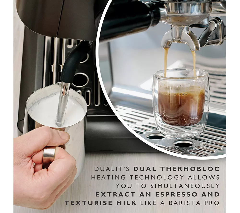 DUALIT Espressivo Pro 84455 Dual Boiler Bean to Cup Coffee Machine - Grey - Image 3