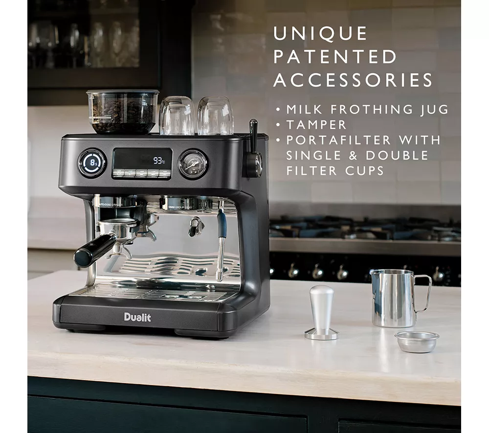 DUALIT Espressivo Pro 84455 Dual Boiler Bean to Cup Coffee Machine - Grey - Image 6