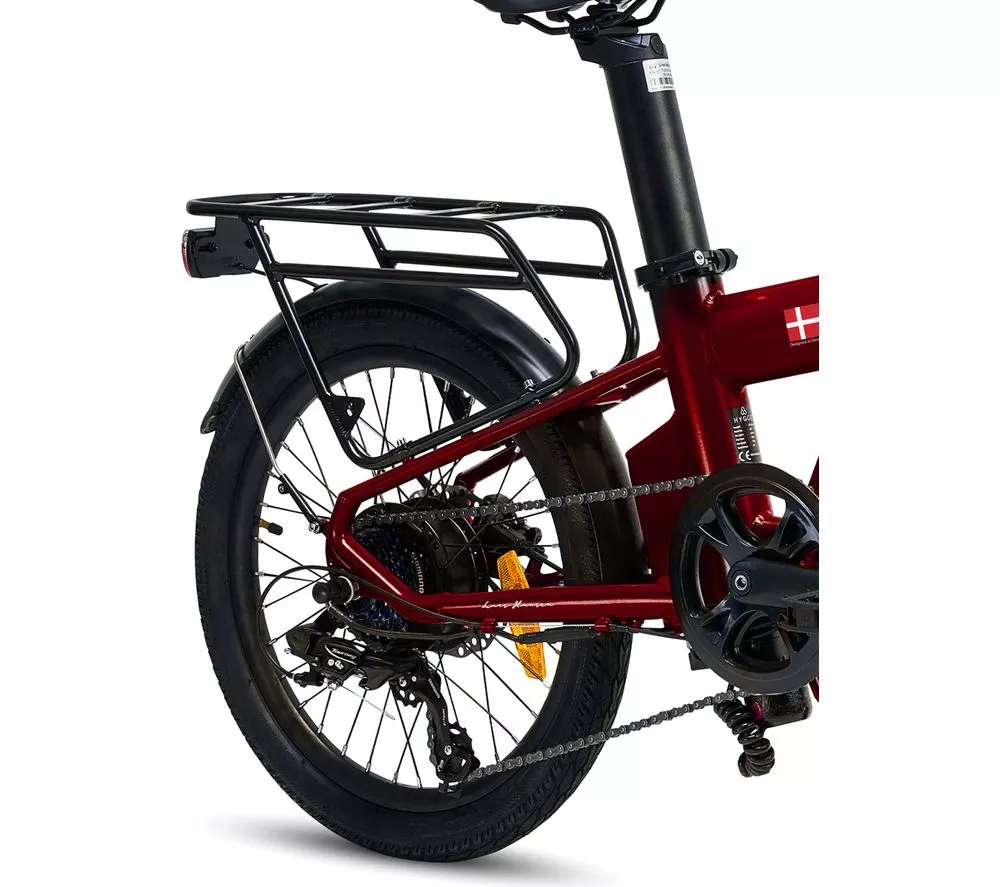 HYGGE Virum HY0241 Electric Folding Bike - Sangria Red - Image 6