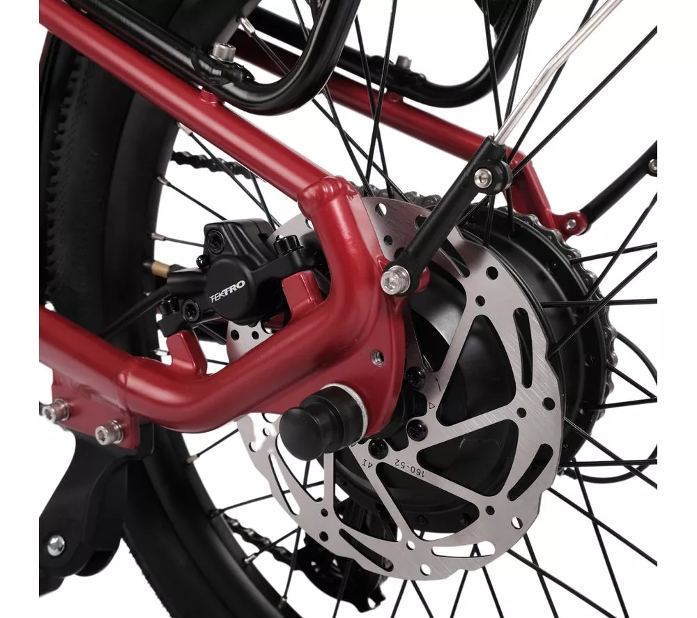 HYGGE Virum HY0241 Electric Folding Bike - Sangria Red - Image 8