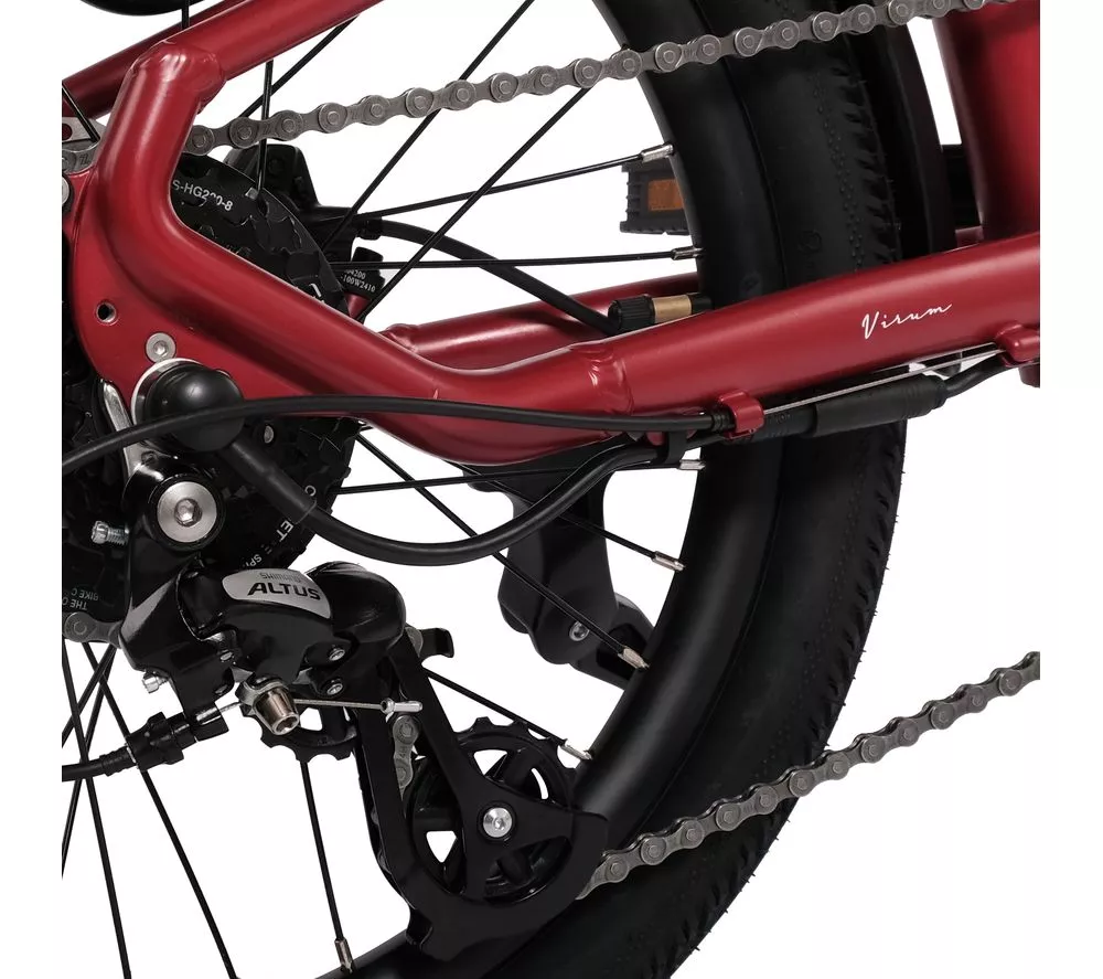 HYGGE Virum HY0241 Electric Folding Bike - Sangria Red - Image 11