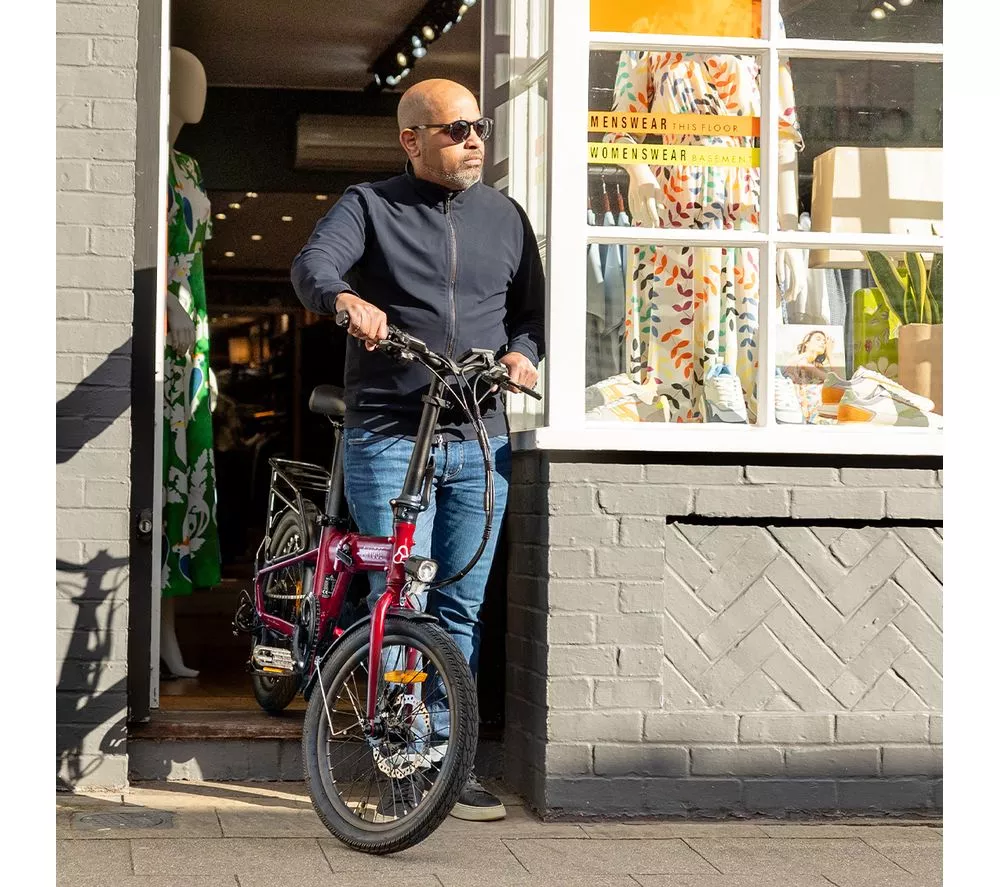 HYGGE Virum HY0241 Electric Folding Bike - Sangria Red - Image 13