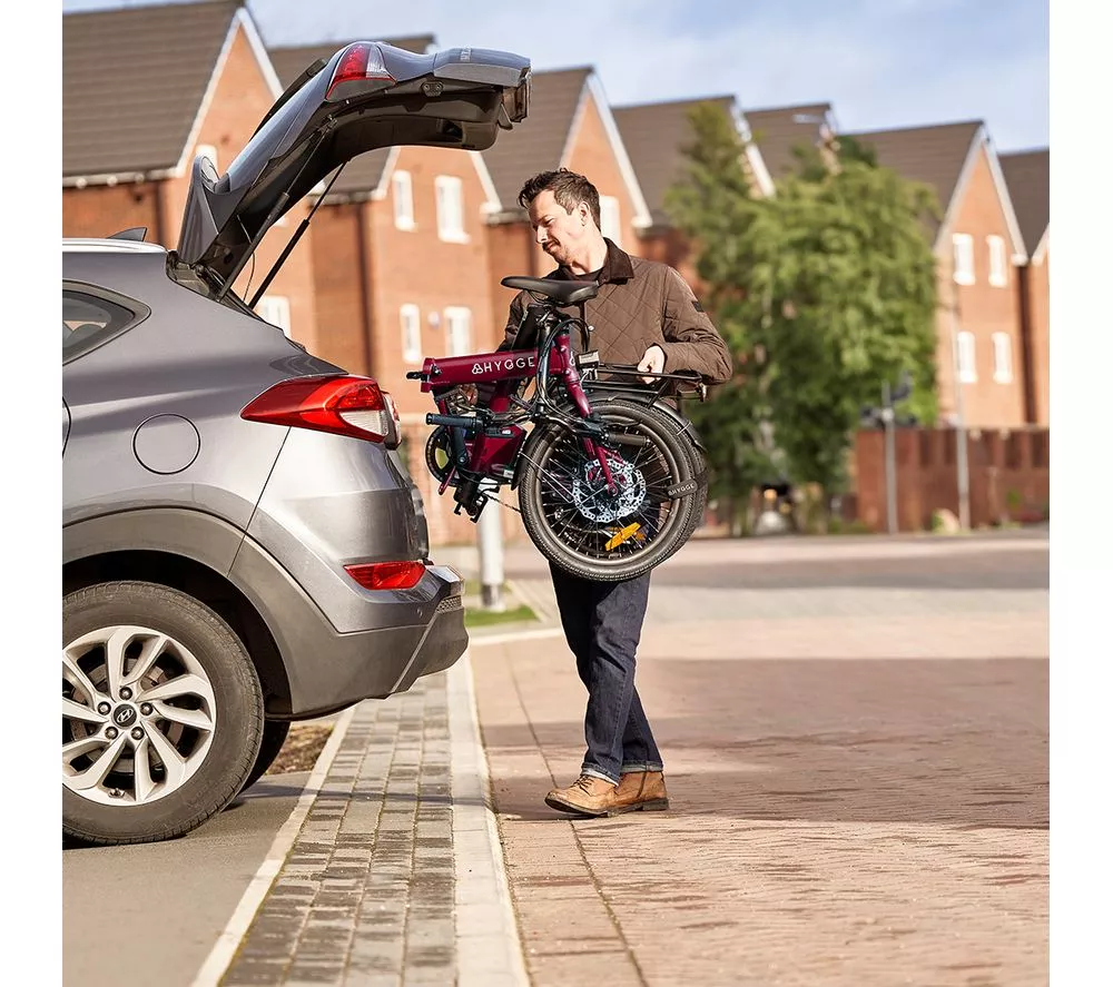 HYGGE Virum HY0241 Electric Folding Bike - Sangria Red - Image 14