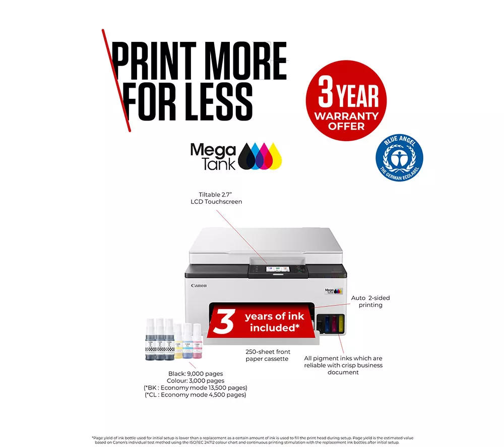 CANON MAXIFY GX1050 All-in-One Wireless Inkjet Printer - Image 2