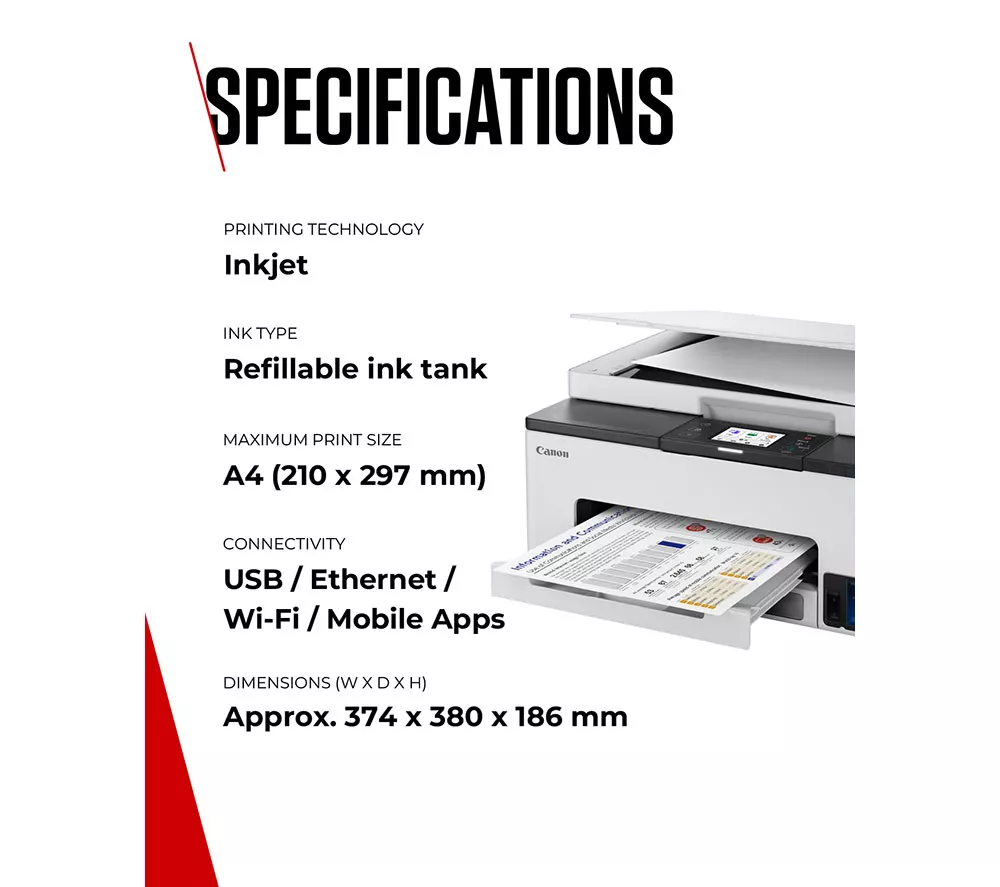 CANON MAXIFY GX1050 All-in-One Wireless Inkjet Printer - Image 6