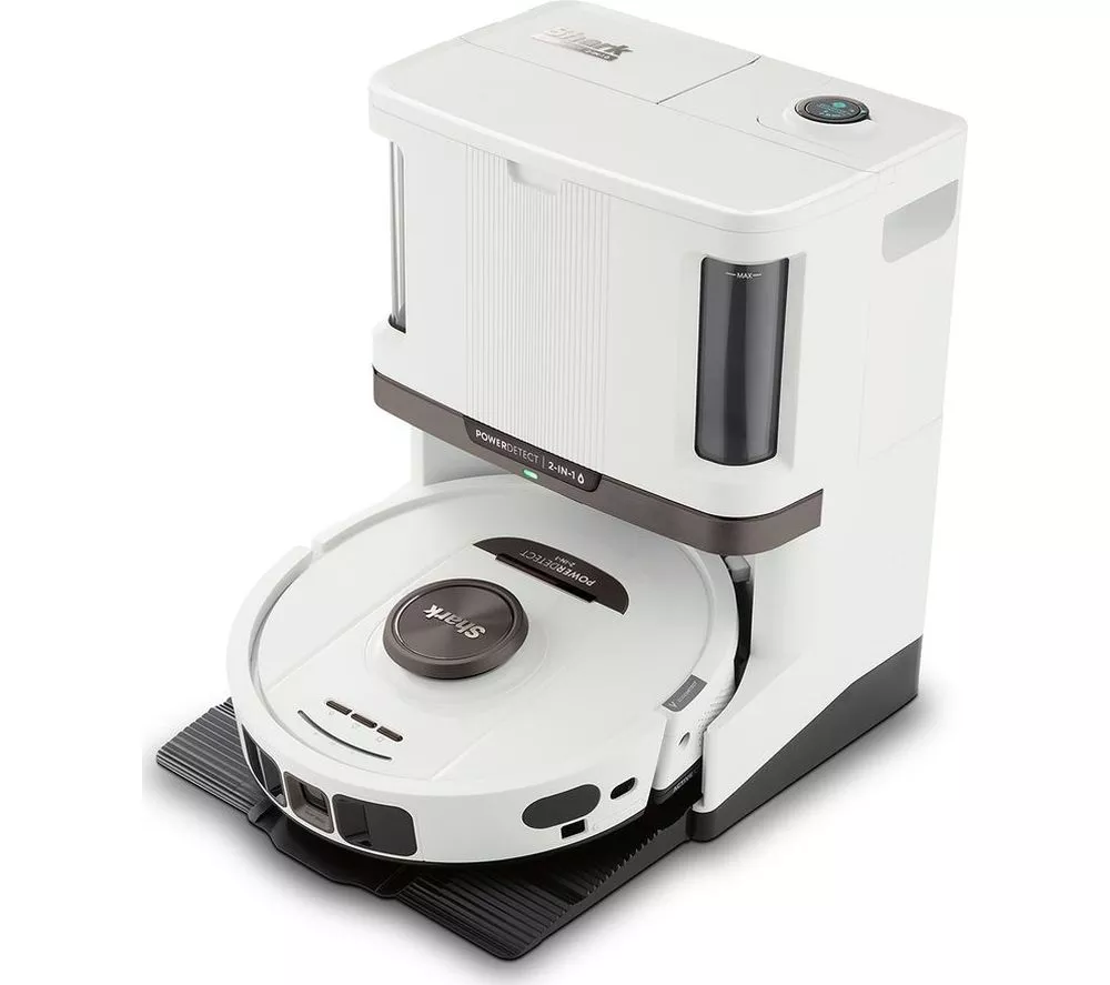 SHARK PowerDetect NeverTouch Pro RV2800ZEUKWH 2-in-1 Robot Vacuum Cleaner - White