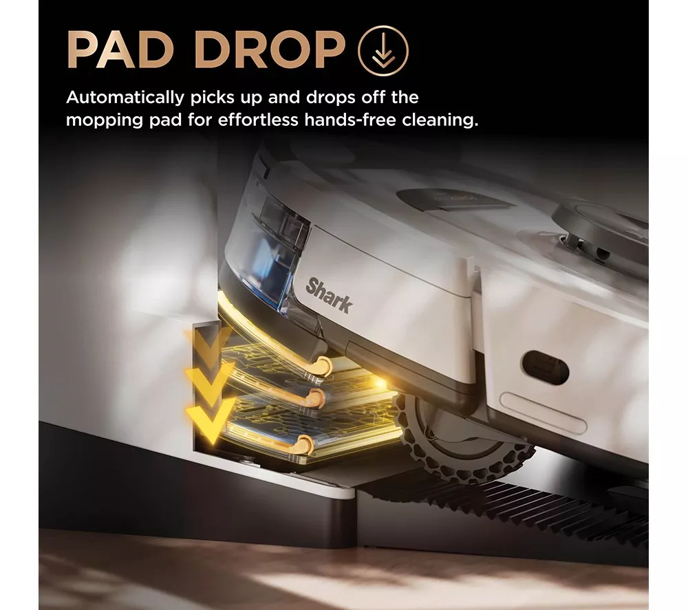 SHARK PowerDetect NeverTouch Pro RV2800ZEUKWH 2-in-1 Robot Vacuum Cleaner - White - Image 9