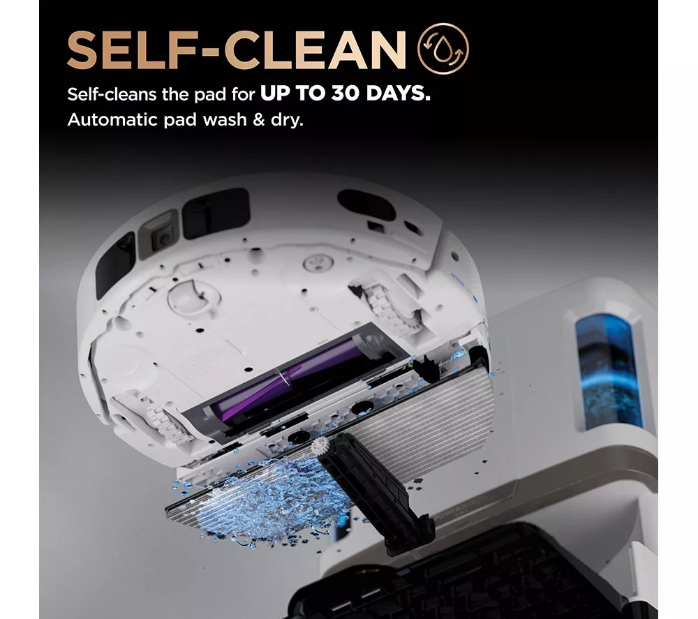 SHARK PowerDetect NeverTouch Pro RV2800ZEUKWH 2-in-1 Robot Vacuum Cleaner - White - Image 10