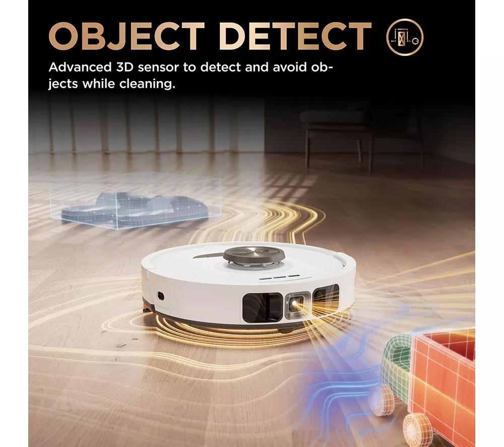 SHARK PowerDetect NeverTouch Pro RV2800ZEUKWH 2-in-1 Robot Vacuum Cleaner - White - Image 12