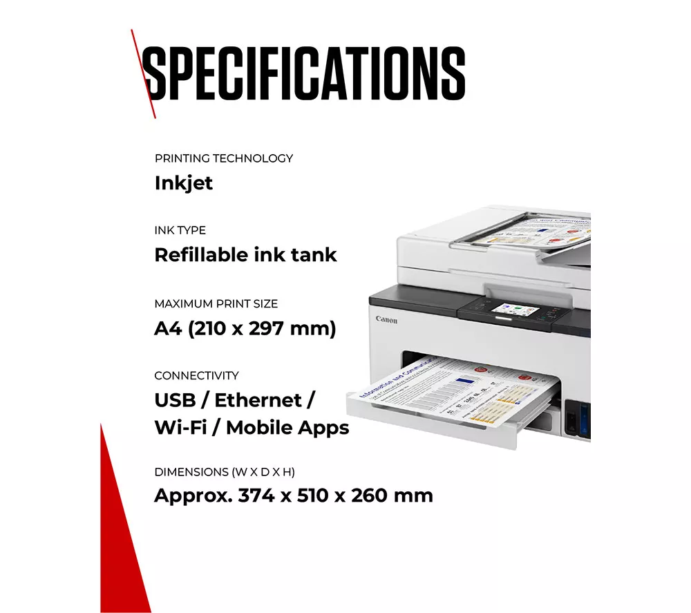 CANON MAXIFY GX2050 All-in-One Wireless Inkjet Printer with Fax - Image 6