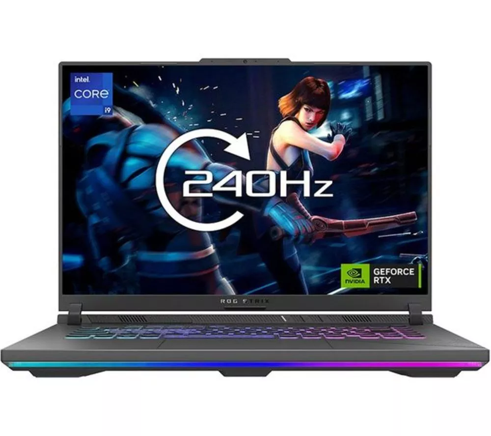 ASUS ROG Strix G16 16" Refurbished Gaming Laptop - Intel® Core™ i9, RTX 4060, 1 TB SSD (Very Good Condition)