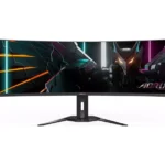 GIGABYTE AORUS CO49DQ 5K Ultra HD 49" Curved QD-OLED Gaming Monitor - Black