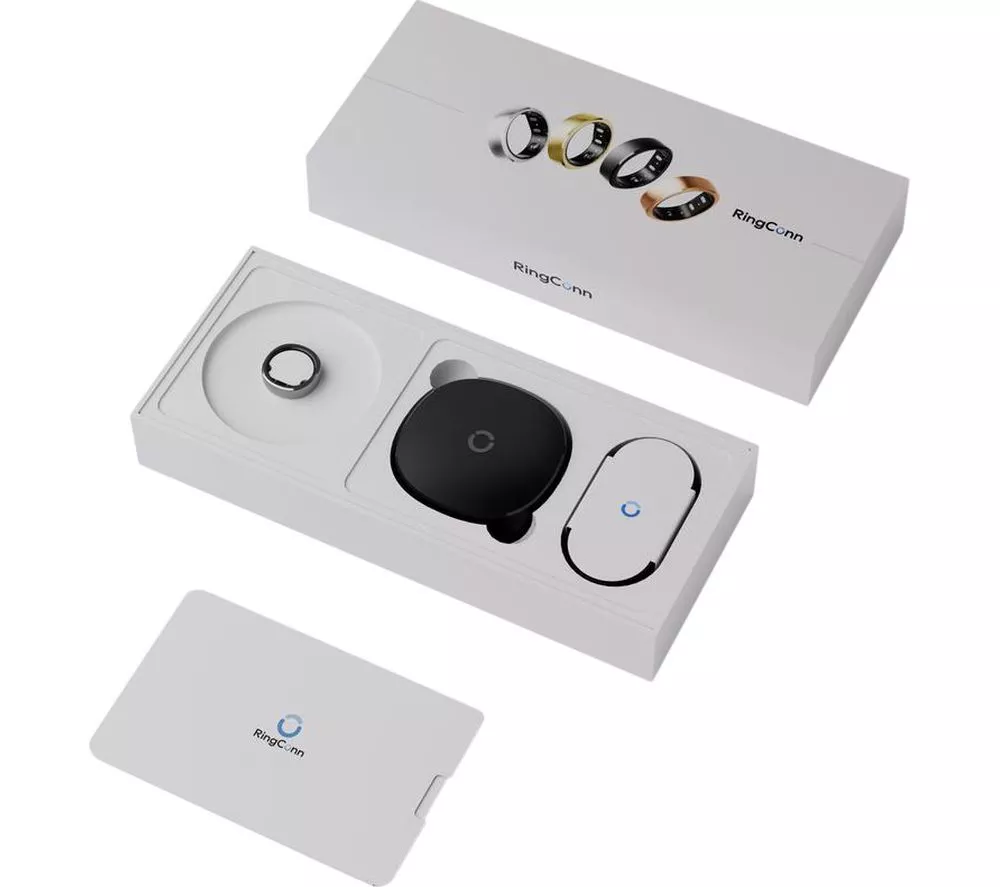 RINGCONN Gen 2 Smart Ring - Future Silver, Size 6