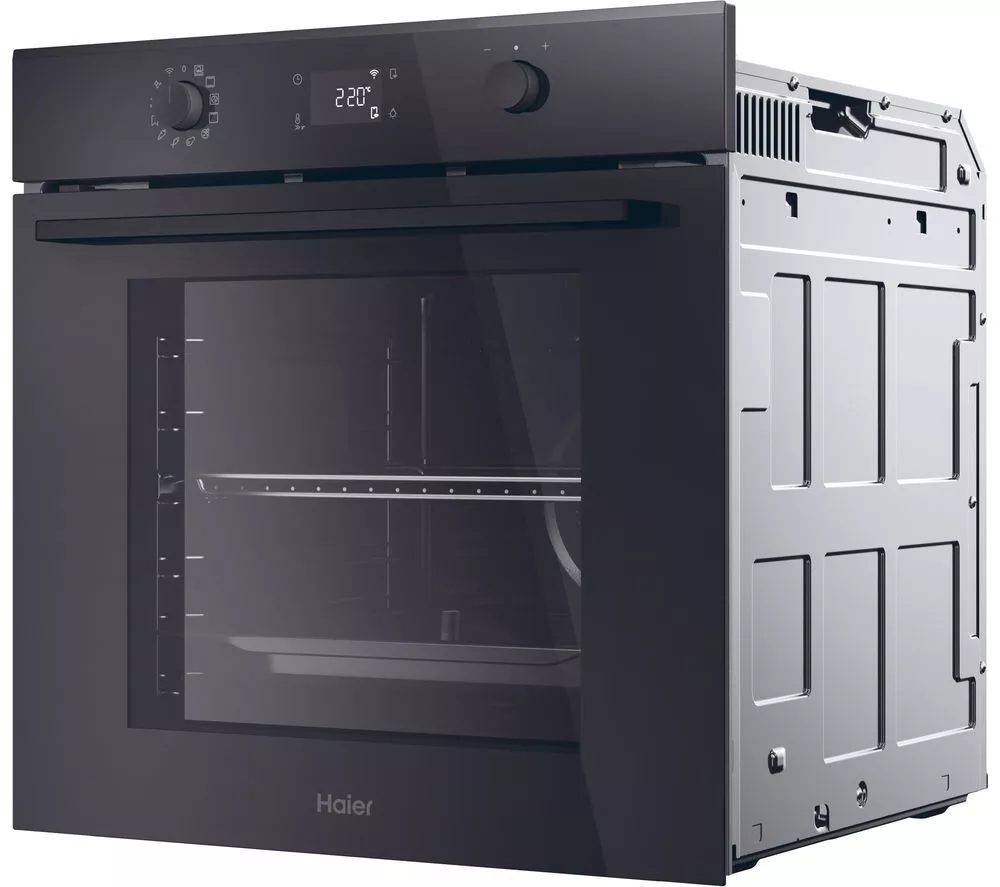 HAIER ID Series 2 H6 ID2P5B3YTB Electric Pyrolytic Smart Oven - Black